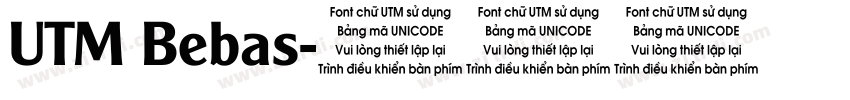 UTM Bebas字体转换